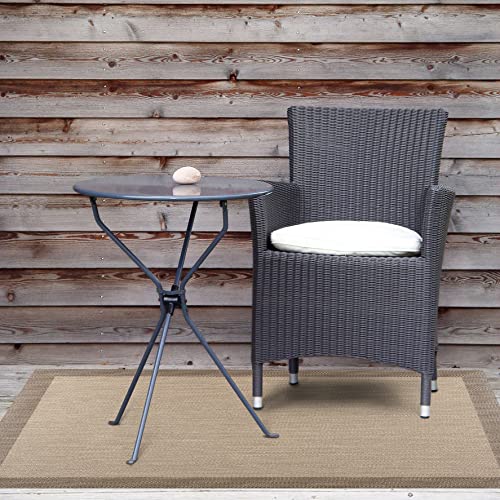STORESDECO Alfombra vinilica de Tejido Premium de Alta Gama Alfombras de habitacion Salon baño hogar Cocina Pasillo Infantil Lavable Antideslizante Resistente Marrón Claro 160 cm x 230 cm