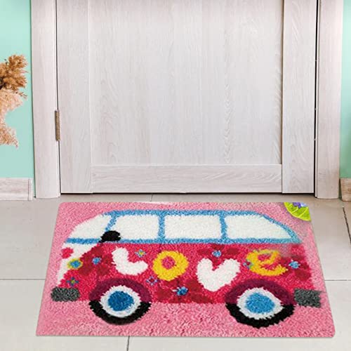 Alfombra de Punto de Cruz, Bordado, Juego de Manualidades, Alfombra de Punto de Cruz, Alfombra de Nudo, Juego de Ganchos, Kit de Herramientas DIY para niños y Adultos, para Hacer uno Mismo