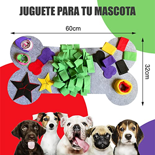 Guau PAWS Alfombra De Entrenamiento Olfativa para Perros. Juguete Interactivo para La Inteligencia De Tus Mascotas. El Mejor Juego De Comida para Tu Perro.