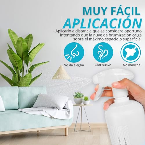EOS (1 litro) Eliminador de olores Mascotas al instante. Anti olor orines de Perros, Gatos. Aplicar en sofás, arenero, cesped, Coche. Detergente enzimatico, Repelente de micciones gatos.