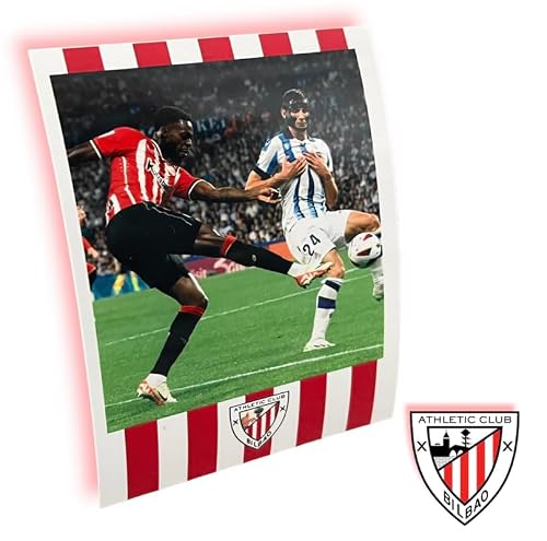 Genérico Revela Imprime fotos estilo Polaroid - Athletic Club de Bilbao - Pack 4 fotos - Personalizado para sala de estar