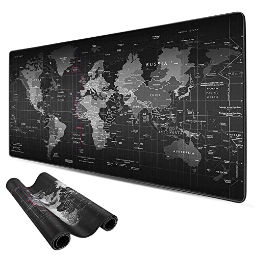 ADM PASS GROUP - Alfombrilla para Ratón XL, Mousepad XXL 80 x30 Cm Alfombra Gaming Base de Goma Antideslizante PC Tapete con Microfibras, Accesorios de Oficina. (80cm x 30cm)