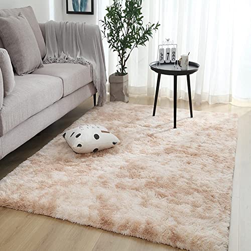 SHANNA Terciopelo Súper Suave Alfombra Salón Grande Interior, Alfombra Pelo Largo de Habitacion Dormitorio Comedor Antideslizante