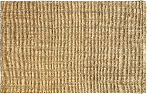 casa pura Alfombra Yute – Alfombra de salón Moderno | Alfombra Fibra Natural de Yute | Alfombra Tejida para Cocina, Estera, cámara tamaños, Yute, Natural, 140 x 200 cm
