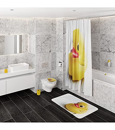 Sanilo Alfombra de baño I Gran selección de Alfombrillas para el baño I Alfombra Muy Suave y Antideslizante I Se Puede Lavar y Seca con rapidez (50 x 80 cm, Pato)