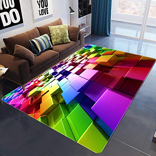 YQZS Alfombra de sofá de Sala de Estar Suave Botón de Color Dormitorio Alfombras de guardería Suaves Sofá Mesita de Noche,140X200cm(55X79inch)