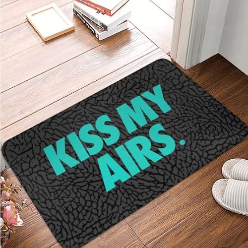 SMILEFUN Kiss My Airs X Atmos Felpudo Alfombra Alfombra Poliéster Antideslizante Decoración de Suelo Baño Cocina Balcón 40x60