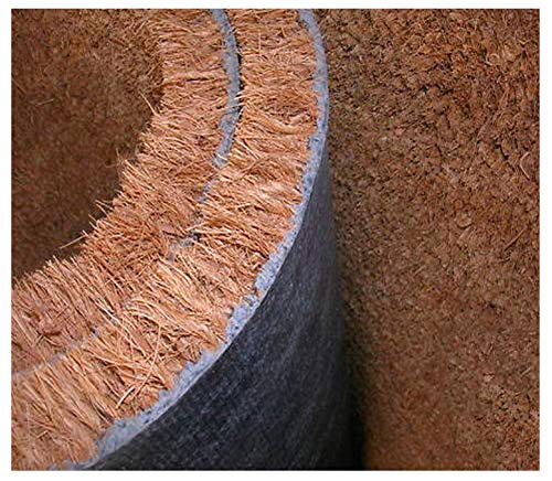 emmevi Felpudo de coco natural personalizado al metro, altura 100 cm, antideslizante, entrada Mod.Felpudo Coco H100