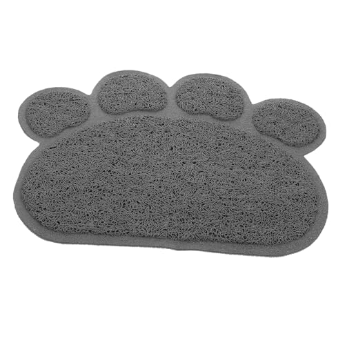 BESPORTBLE Alfombra De Limpieza para Gatos Forma De Pata Mat para Caja De Gris Suministros Prácticos para Mascotas Fácil De Limpiar y Resistente