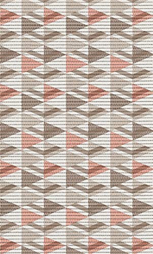 d-c-fix alfombra vinilica suelo Triángulos modernos - interior y exterior - antideslizante lavable decorativo - alfombrilla vinilo - para cocina baño salón pasillo terraza jardín - 65 cm x 2 m