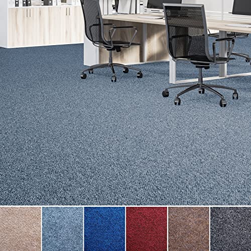 Alfombra de fieltro punzonado Malta | Revestimiento de suelo de vellón punzonado para vivienda y oficina, aislante del frío y aislamiento acústico, muchos colores y tamaños (200 x 200 cm, gris)