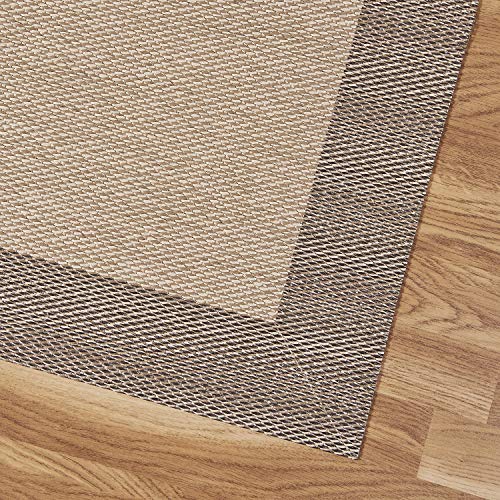 STORESDECO Alfombra vinilica de Tejido Premium de Alta Gama Alfombras de habitacion Salon baño hogar Cocina Pasillo Infantil Lavable Antideslizante Resistente Marrón Claro 160 cm x 230 cm