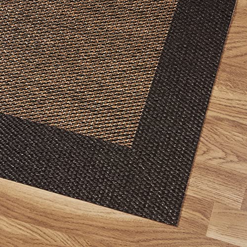 Estores Basic Alfombra Vinilica Salon Premium Alfombras de habitación baño Cocina Lavable Antideslizante para Interior y Exterior, Bronce, 80 x 150cm