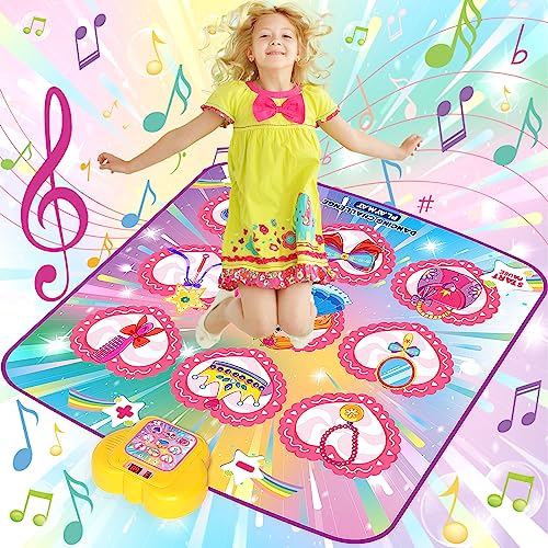 Purpledi Alfombrilla de Baile de Niños para Niñas Muchachos Música Almohadilla de Baile para 3-12 Años Niños, con 5 Modos y Suave Antideslizante Material (B) (X-tiaowutan002)