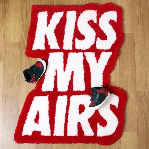Alfombras de área Alfombra Kiss My Airs hecha a mano, alfombra de felpa con mechones, puramente hecha a mano, suave, adecuada for decoración de habitación, alfombras esponjosas, dormitorio y baño