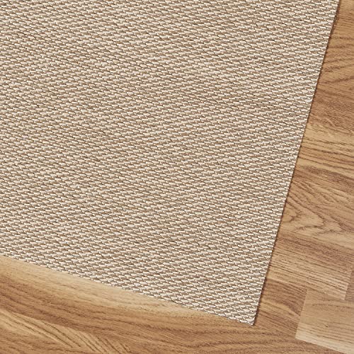 Estores Basic - Alfombra de Vinilo Premium, Antideslizante y Muy Resistente, para Interior y Exterior, Beige Lisa, 80x150cm